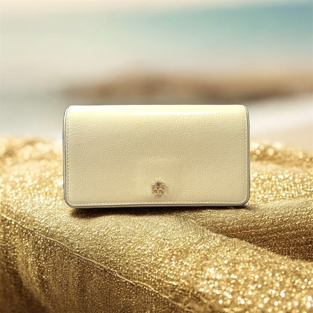 Tory Burch Beige Leather Wallet